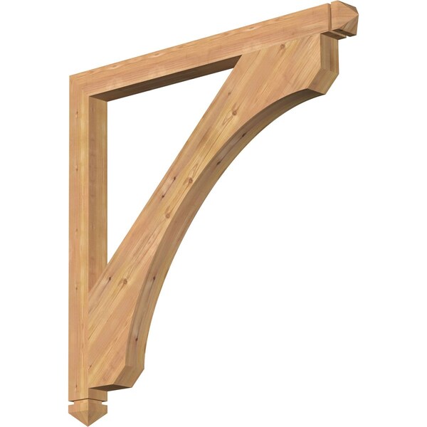 Ekena Millwork Legacy Arts & Crafts Smooth Bracket, Western Red Cedar, 3 1/2"W x 46"D x 46"H BKT04X46X46LEC03SWR - main